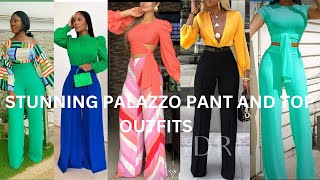 80+ ways to look  stunning in palazzo pant and top outfits in 2023.