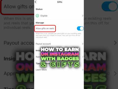 How to make money on Instagram with badges and gifts 🎁