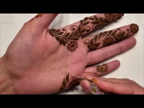 Simple Dainty Henna design for Eid