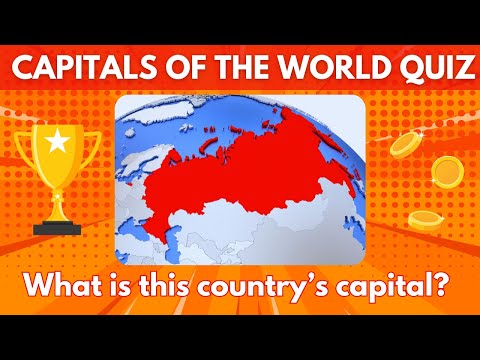 🧠❓Capitals of the World | Geography quiz | English quiz | Trivia | Quizzes | Countries' capitals