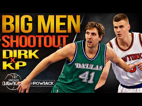 Dirk Nowitzki EPiC Shootout vs Rookie Kristaps Porzingis 🔥🔥