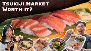 2025 TSUKIJI MARKET FOOD TOUR! | Tokyo Food Vlog