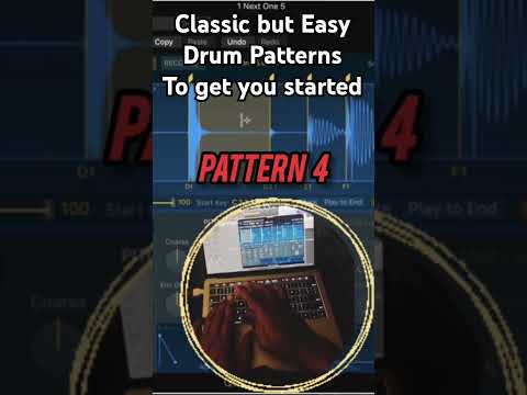 Simple Drum Patterns to get you started #beatmaker #hiphopbeat  #drums #drumpatterns
