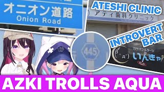 AZKi Keeps Trolling Aqua In Geoguessr (Minato Aqua & AZKi / Hololive) [Eng Subs]