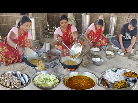 Watermelon boil fry and berry sour jhul cooking by village women | village cooking house