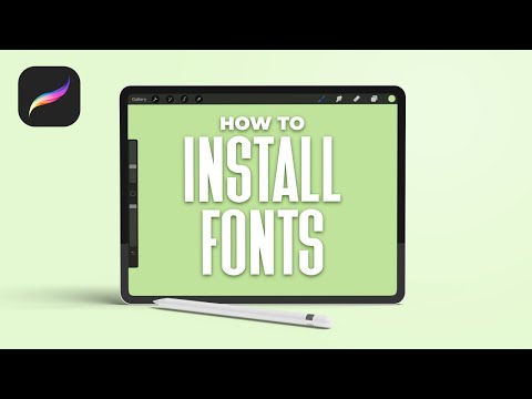 How To Install Fonts in Procreate