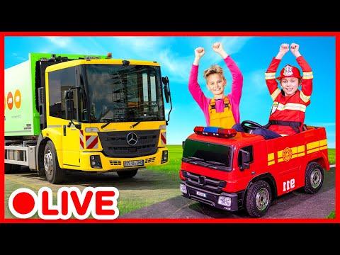 Big Trucks for Kids 🚚 Educational Vehicle Videos | Kidibli