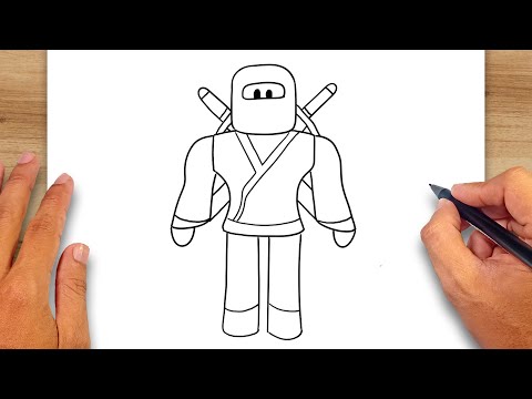 How to draw Roblox Ninja