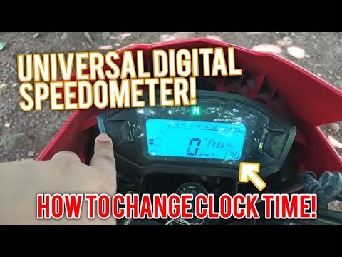 How to Change the Clock in Digital Speedometer  Universal | RS 125 FI