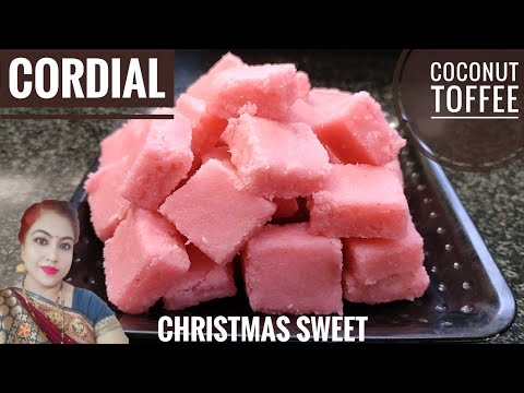 Coconut Toffee | Christmas Sweet Cordial Recipe | Goan Coconut Sweet | Coconut Cordial