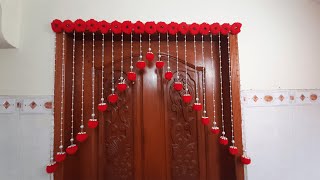 Pom Pom!!! Wall Hanging | How to make Door Hanging at Home | Woolen Craft Idea