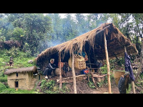 Most Relaxing Mountain Village || Video Compilation of Rainy Season || Living with Beautiful Nature