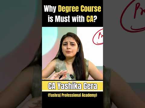 क्या CA के साथ DEGREE COURSE  करना जरूरी है ? | Why Graduation is Important ?  #shorts