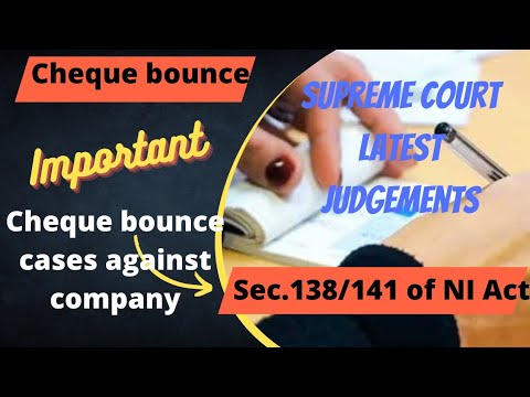 #supremecourtjudgements Sec 138/141 NI/Sunita Palita vs Panchami Stone Quarry/ Requirment of Sec.141