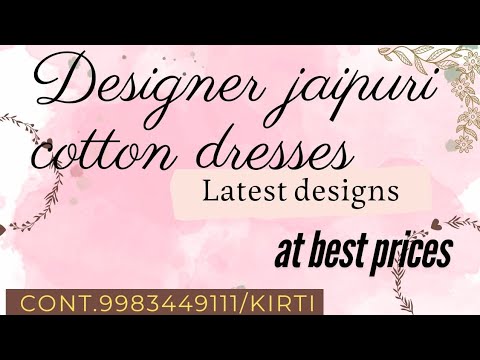 K DIZEN jaipuri cotton suits|trending latest design|wholesale price