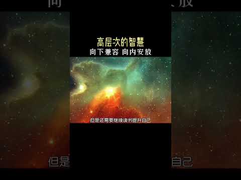 高层次的智慧，向下兼容，向内安放！