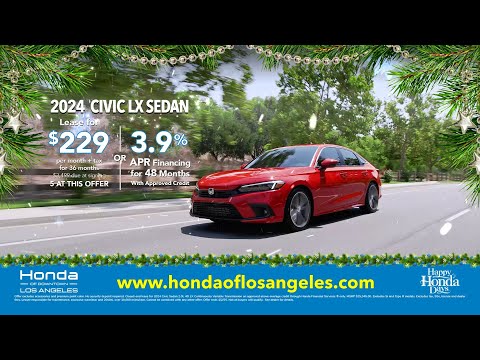 Happy Honda Days: Lease a 2024 Civic for $229 at Honda of Downtown LA!