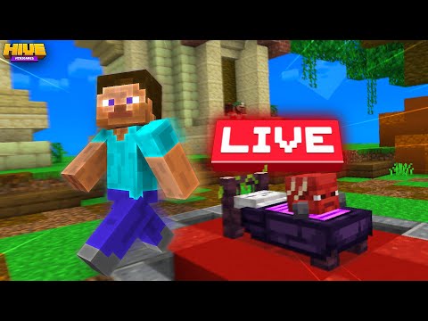 (part 10) QUICK Hive skywars max lvl grinding + /cs !!!🔴LIVE !