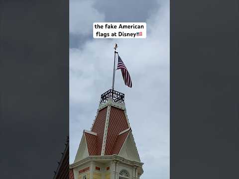 The Fake American Flags At Disney #disney #disneyland #disneyworld #americanflag