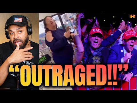 Woman MELTSDOWN After Trump Supporting Men Trigger her in 7-Eleven Store!