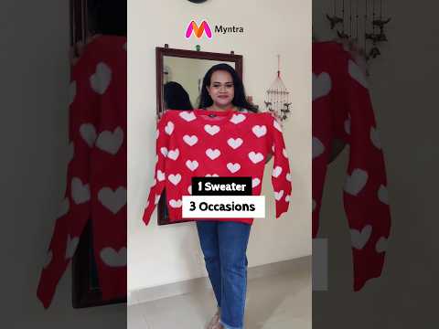 Cutest Sweater for X- Mas 🎄🧥⛄| #myntrafashionhaul #fashion #whatiorderedvswhatigotmeesho #trending