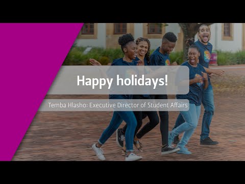 Happy Holidays   Message from Executive Director of Student Affairs