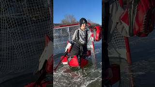 Don’t be a Ding Dong to the ref 😂😂 #goalie #hockey #canadian #bauer #nhl