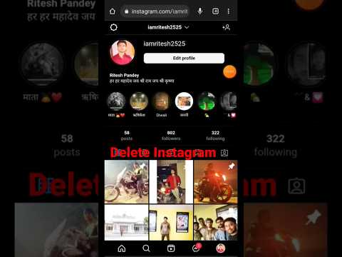 #short How to delete your instagram | instagram account kaise delete kre| temprarly deactivate insta