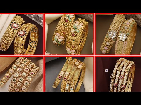 Designer Pearls And Kundan Polki Bangles | Kada Bangles By Gehna Shop(SS Style Corner,,,2025)