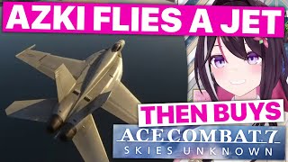 AZKi Flies A Jet Fighter & Considers Playing Ace Combat 7 (Hololive) [Eng Subs]