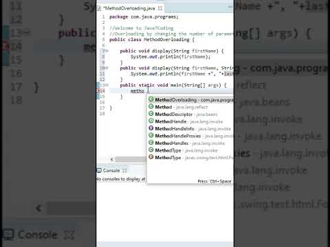 Method overloading by changing the number of parameters in java 🤔#shorts #trending #javatcoding