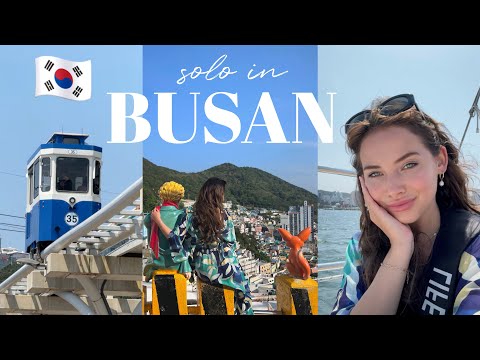 SOLO in BUSAN VLOG 🇰🇷 sky capsule, gamcheon culture village & crying at the temple