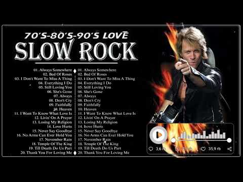 Slow Rock Ballads 70s 80s 90s - Bon Jovi, Led Zeppelin, Scorpion, U2, Eagles, Aerosmith, GNR Vol.2