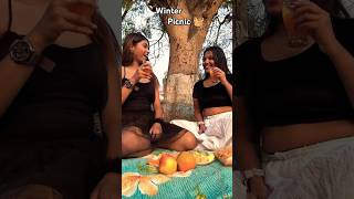 Winter picnic 🧺 be like 😋❤️#youtubeshorts #picnic #winter #explorepage #song