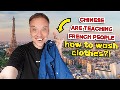 中国人在巴黎教法国人怎么洗衣服?! Chinese are teaching French people how to wash their clothes?!