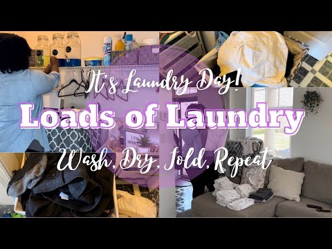 LOADS OF LAUNDRY 2022 | LAUNDRY MOTIVATION | WEEKLY LAUNDRY ROUTINE