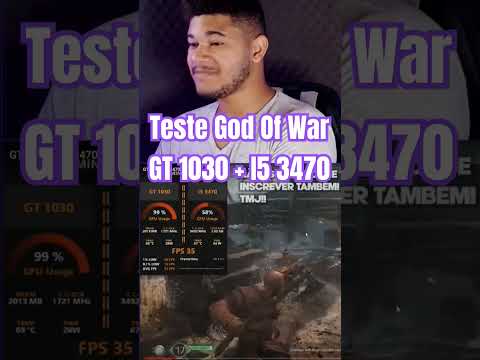 Teste God Of War - I5 3470 + GT 1030