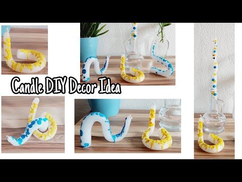 Candle diy decor idea | Twisted candles diy | Candle decoration diy idea *cheap & easy*#candlediy