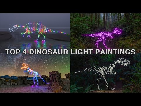 Top 4 Dinosaur Light Paintings by Dariustwin