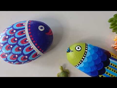 Easy Stone painting ideas | Painted Rocks| #1