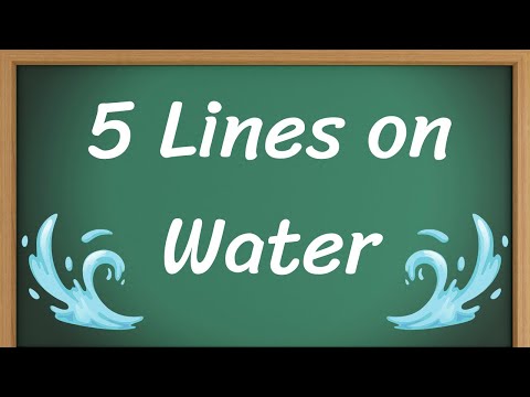 Water Short 5 Lines in English || 5 Lines Essay on Water