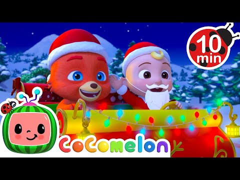 Santa JJ's Adventure 🌟 | CoComelon Animal Time | Moonbug Kids - Farm Animals