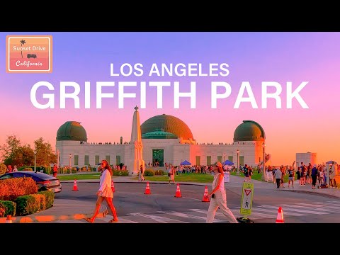 Griffith Observatory to Angels Point - Driving at Sunset - Los Angeles California I HDR 60fps