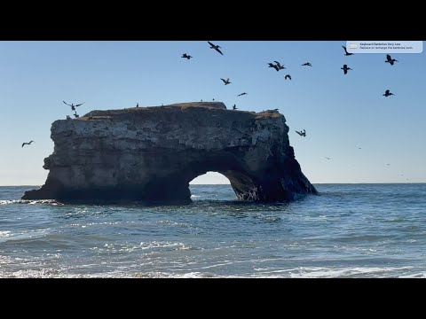 [4KHDR]  Natural Bridges State Beach