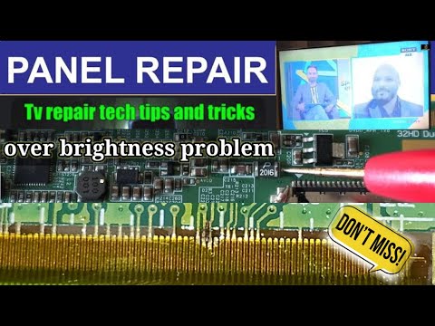 how to solw ! over brightness problem ! micromax led tv ! pannel repair ! #40c4500fhd  #v400hj-pe1