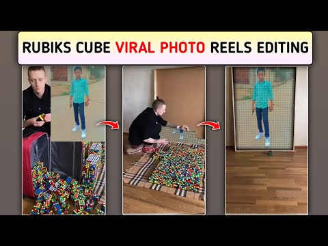 Rubiks Cube Viral Photo Reels Editing | Trending Rubiks Cube Photo Video Kaise Banaye