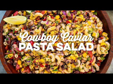 Cowboy Caviar Pasta Salad { Perfect for Summer!} | Supergolden Bakes