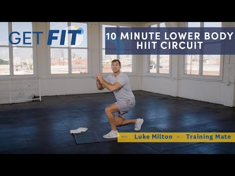 At-Home Lower Body HIIT Circuit with Luke Milton | Get Fit | Livestrong.com