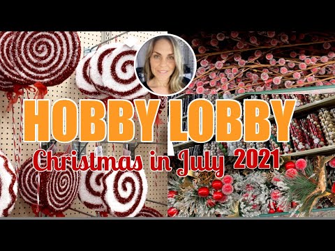 Hobby Lobby Christmas in July Shop with Me | Sneak Peak of Everything in the Christmas shop so far!