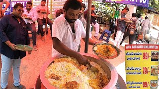 Crowd going crazy for Rs 99 /-  Chicken Biryani @ Hyderabad | Amazing Food Zone